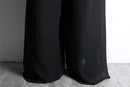 Sheer layered wide easy pants