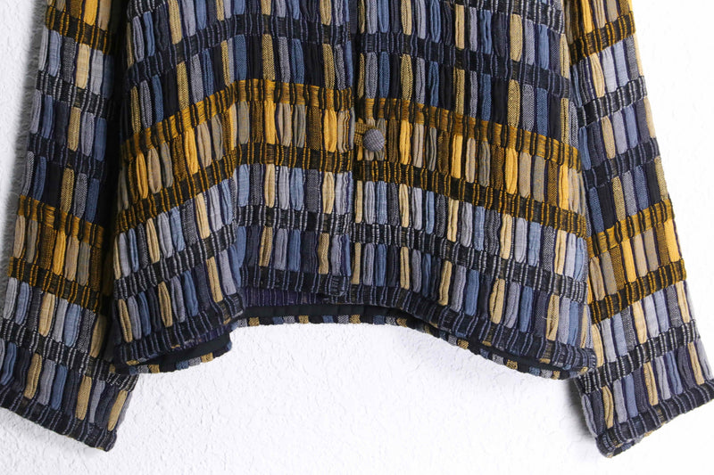 ''TUMI''border textile jacket