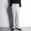 FARAH plaid pattern straight slacks
