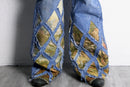 "Re:make" rug docking flare denim pants