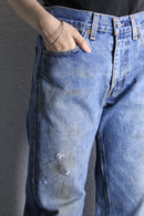 "Re:make" rug docking flare denim pants
