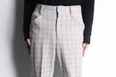 FARAH plaid pattern straight slacks