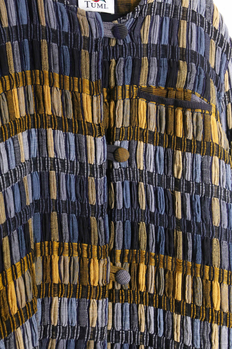 ''TUMI''border textile jacket