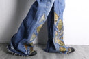 "Re:make" rug docking flare denim pants