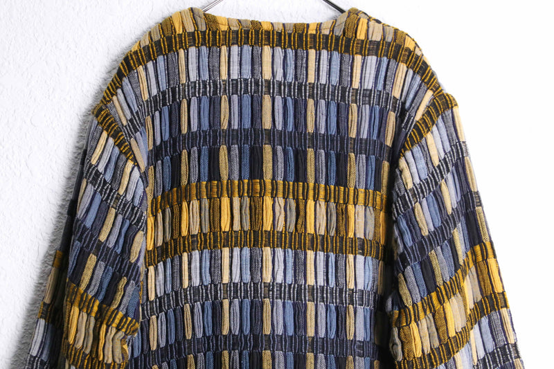 ''TUMI''border textile jacket