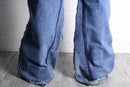 "Re:make" rug docking flare denim pants