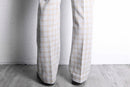 FARAH plaid pattern straight slacks