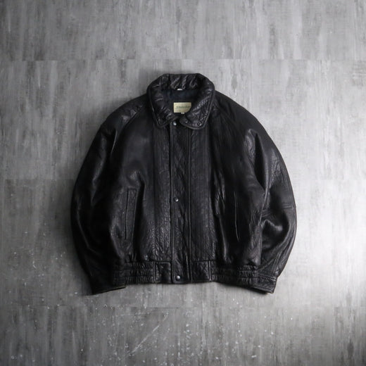 1990s ST JOHN'S BAY leather bomber jacket