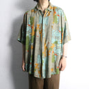 “GOOUCH” total pattern rayon shirt