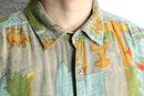 “GOOUCH” total pattern rayon shirt