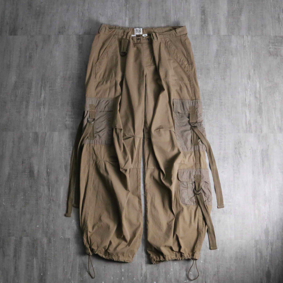 2000s BDG multi pocket cargo techno pants