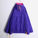80's “Columbia” purple nylon pink lining anorak