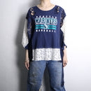 "Re:make" docking lace design Tee｜リメイクTシャツの古着 詳細2