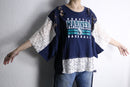 "Re:make" docking lace design Tee｜リメイクTシャツの古着 詳細5