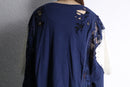 "Re:make" docking lace design Tee｜リメイクTシャツの古着 詳細11