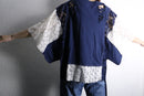 "Re:make" docking lace design Tee｜リメイクTシャツの古着 詳細13