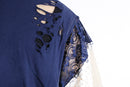 "Re:make" docking lace design Tee｜リメイクTシャツの古着 詳細15