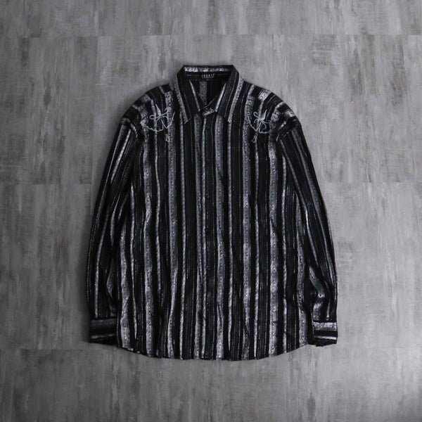 1990s PRONTI emb jacquard shirt