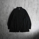 2000s cable pattern sheer shirt