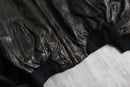 1980s unknown leather × quilting combi two-face jacket