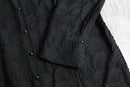 2000s cable pattern sheer shirt
