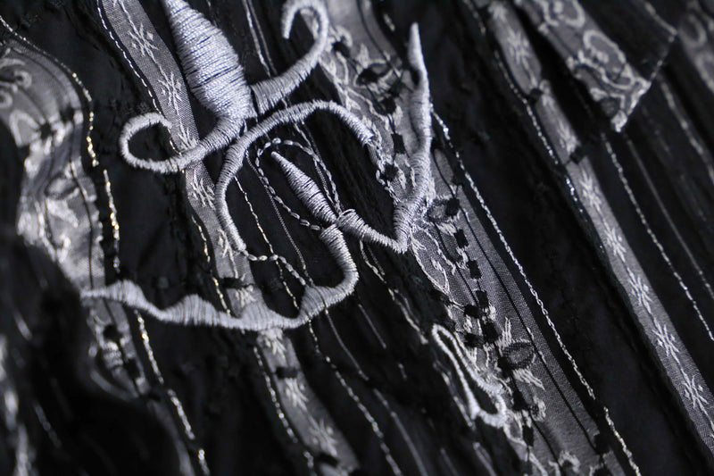 1990s PRONTI emb jacquard shirt