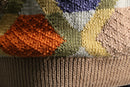 warm color total pattern cotton knit