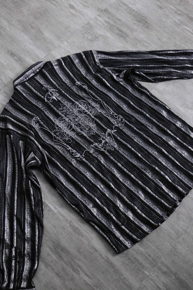 1990s PRONTI emb jacquard shirt