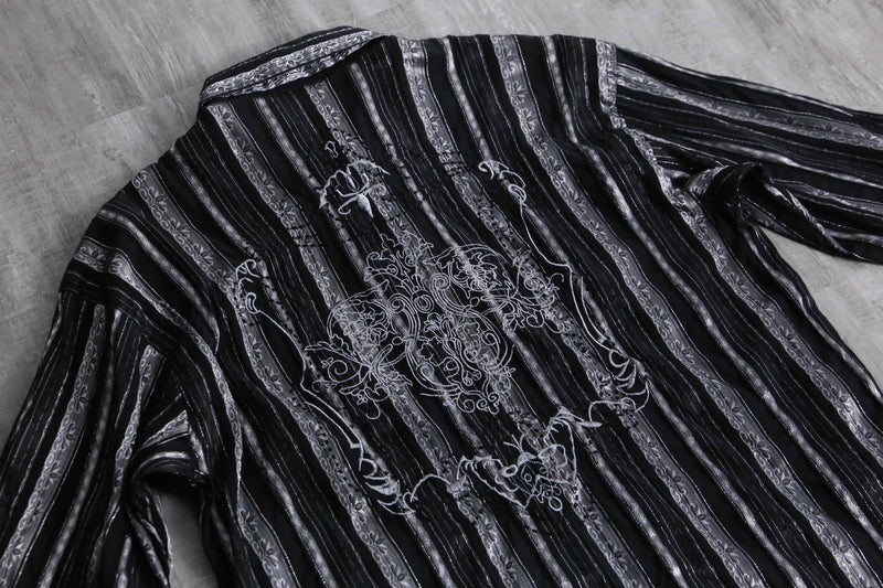 1990s PRONTI emb jacquard shirt
