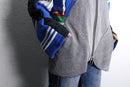"Re:make" denim × track penguin jacket｜リメイクジャケットの古着 詳細8