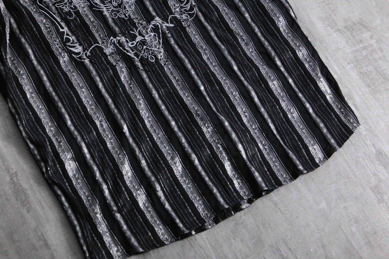 1990s PRONTI emb jacquard shirt