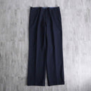 1987 navy color herringbone wide tapered slacks