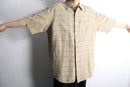 “L.L.Bean”linen cotton check S/S shirt