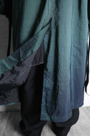 90's iridescent long trench coat