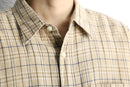 “L.L.Bean”linen cotton check S/S shirt