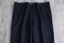 1987 navy color herringbone wide tapered slacks
