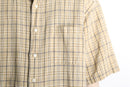 “L.L.Bean”linen cotton check S/S shirt