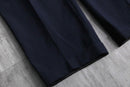 1987 navy color herringbone wide tapered slacks
