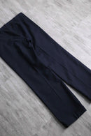 1987 navy color herringbone wide tapered slacks