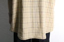 “L.L.Bean”linen cotton check S/S shirt