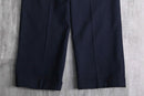 1987 navy color herringbone wide tapered slacks