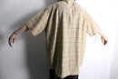 “L.L.Bean”linen cotton check S/S shirt