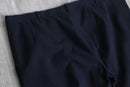 1987 navy color herringbone wide tapered slacks