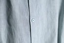 pale tiffany blue linen shirt