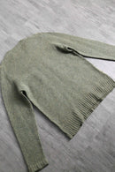 green beige wool argyle knit