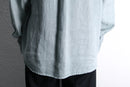 pale tiffany blue linen shirt