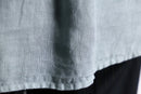 pale tiffany blue linen shirt