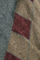 argyle mix front pattern knit