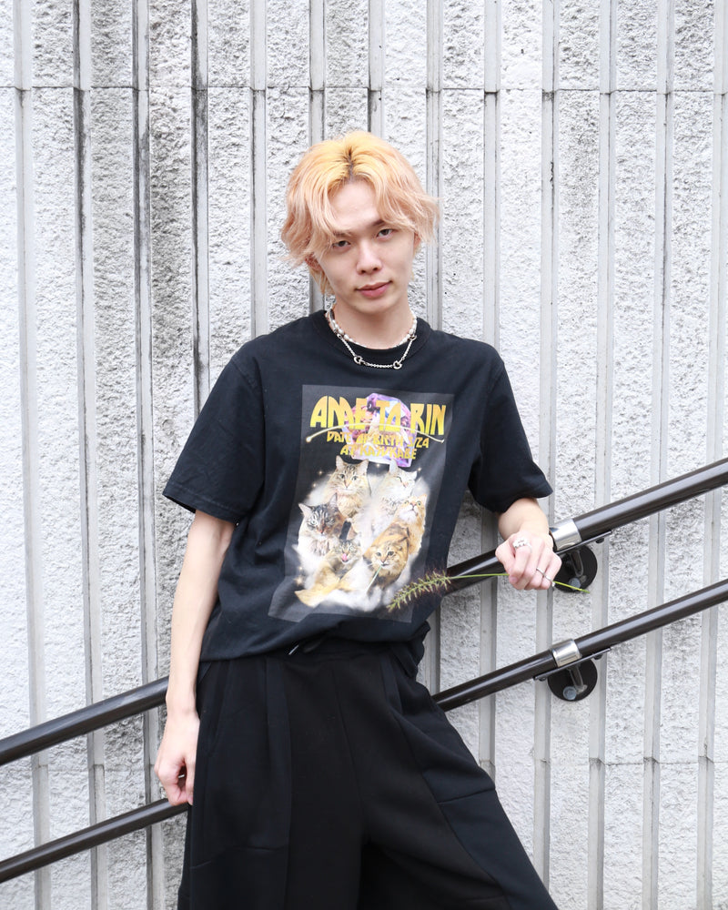 よったん THE Yon スラックス パンツ リネンライクカットオフパインピング