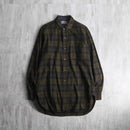 “PENDLETON” dark check B.D shirt